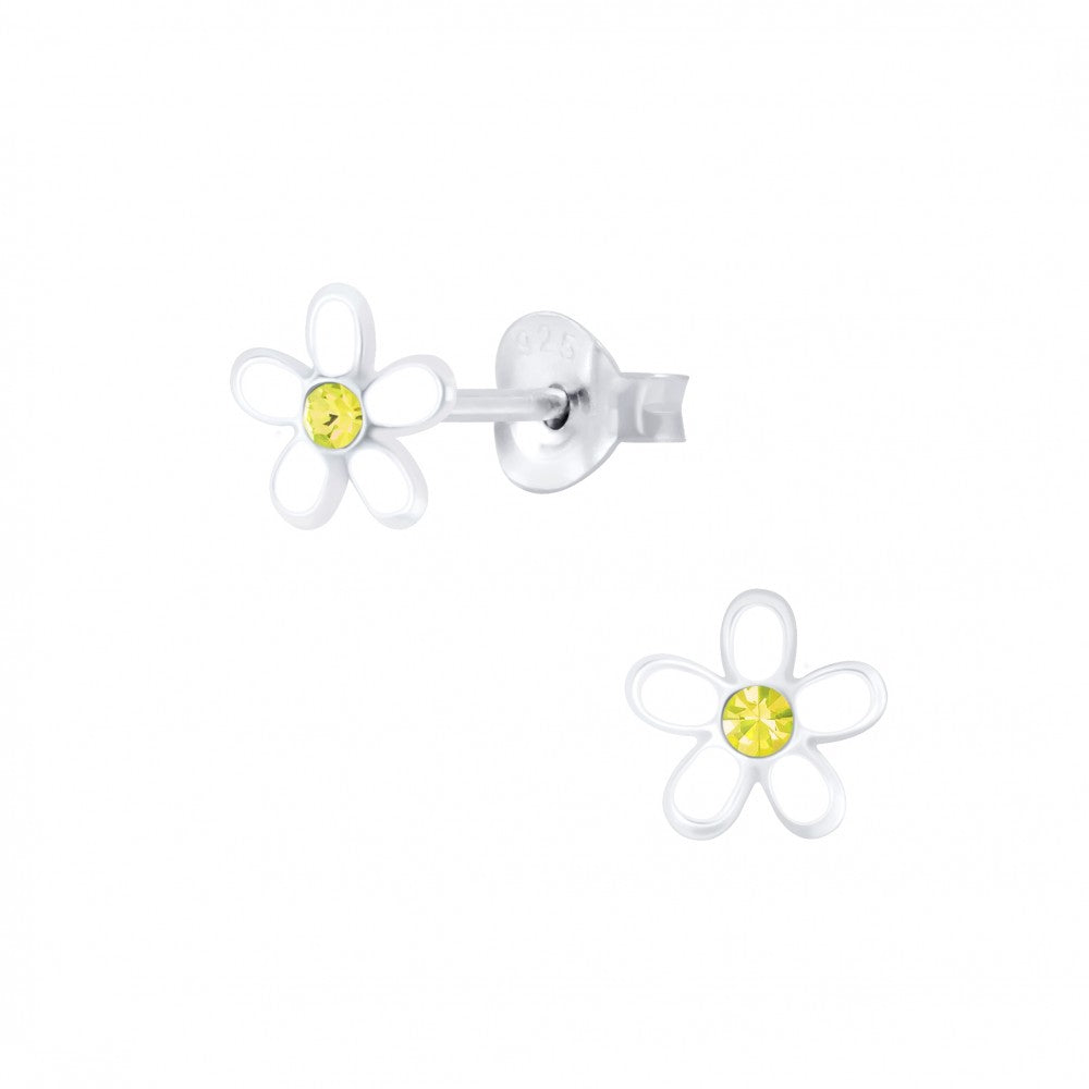 Tiny Treasures sterling silver daisy studs